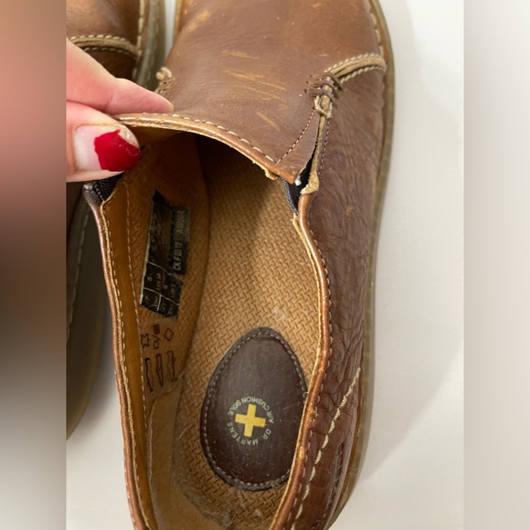 Dr.MARTENS 3A65 Men’s Light Brown Leather Slip On Shoes Sz 8 M Retro Y2K Unisex - Picture 6 of 8
